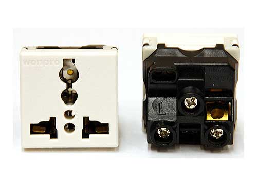 Plug Adapters Extension Cords and Telephone Jacks 220-240 Volt, Receptacle UniRU4T