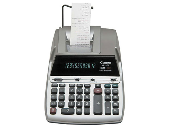 Calculator 110-240V 50/60HZ Canon MP11DX-INT