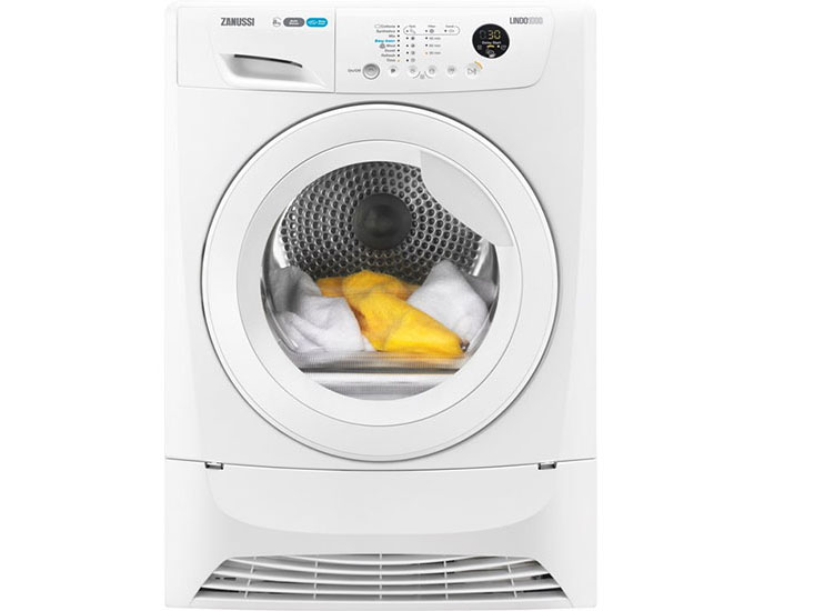 Condenser Front Load Dryer 220-240V 50HZ Zanussi by Electrolux ZDH8333W