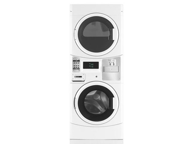  Commercial Electric Stack Washer Dryer 220-240V 50HZ Maytag MLE20PDCGW