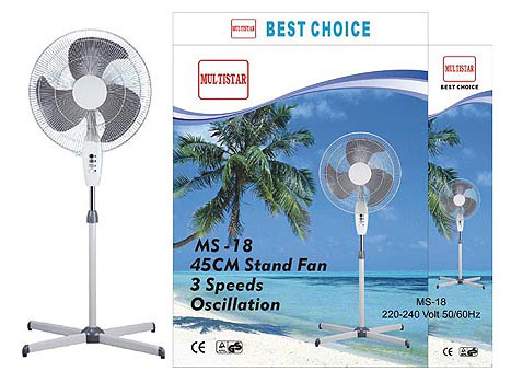 Stand Fan 220-240V 50/60HZ Multistar® MS18