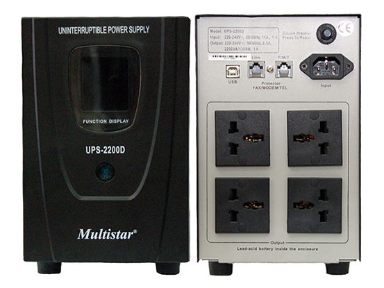 UPS System for Computer 220-240V 50/60HZ Multistar® 2200D