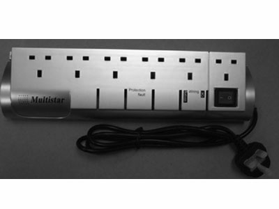 Surge Protector 220-240V 1-Multistar® MS-6SISUK