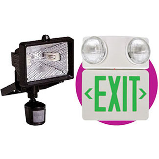 Emergency Flood Exit Lights Motion Detector