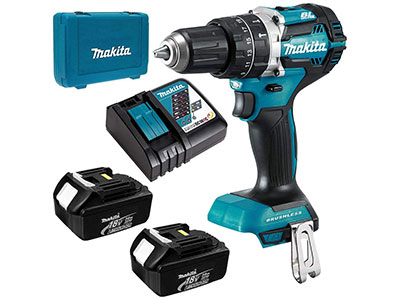 13mm 18V DC Hammer Driver Drill 220-240Volt/50Hz Makita DHP484RFE