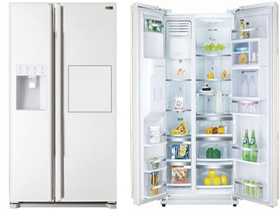 Side by Side Refrigerator 220-240Volt, 50Hz Frigidaire FRSD22HBW