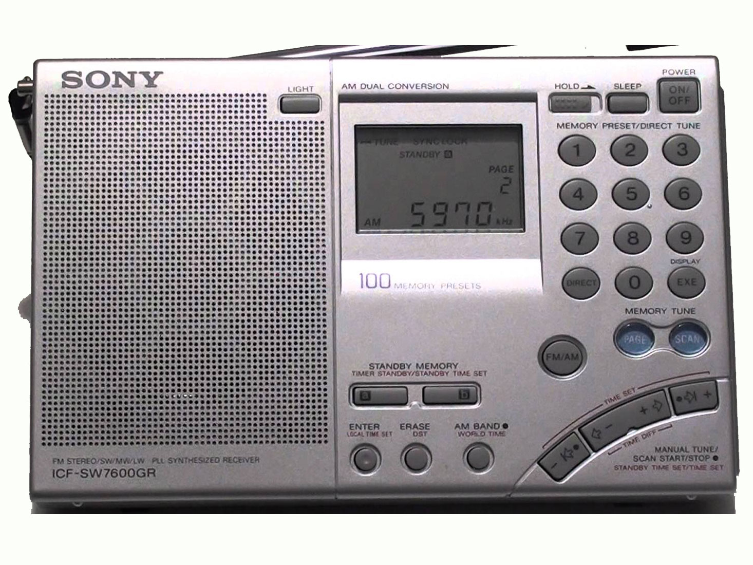 Boom Boxe 220-240 Volt, Sony ICFSW7600GR