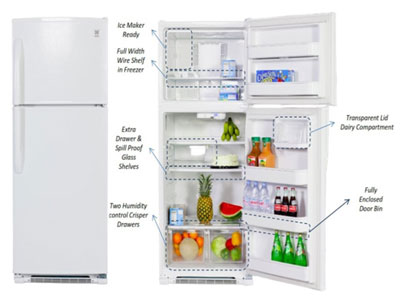 Domestic Refrigerator 115 Volt, 60 Hz Multistar® MRG2171URB
